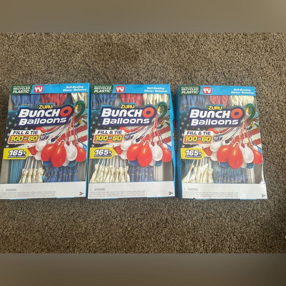 Zuru Bunch O Balloons - Red, White, Blue 165 + per package